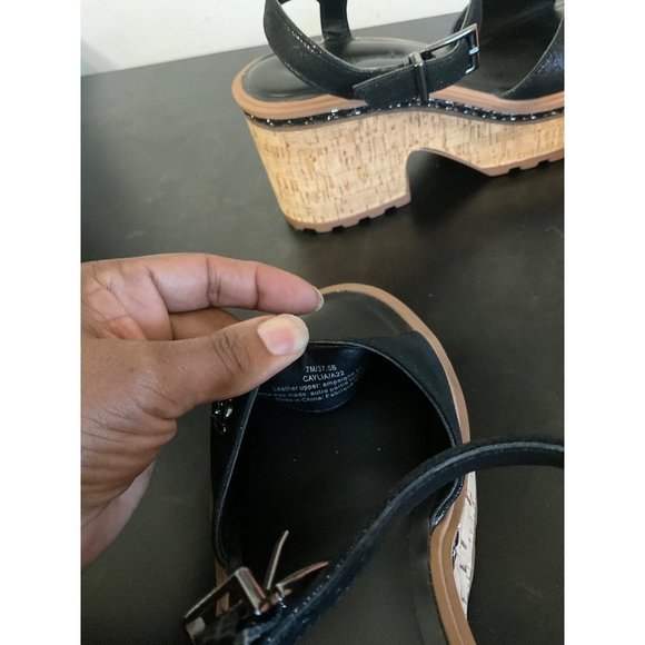 Karl Lagerfeld Black Platform Sandals - Picture 7 of 7